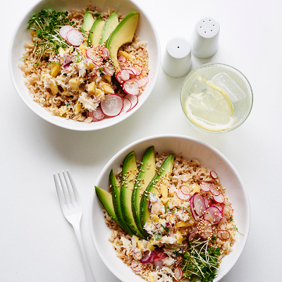 california-crab-avocado-rice-and-quinoa-bowl